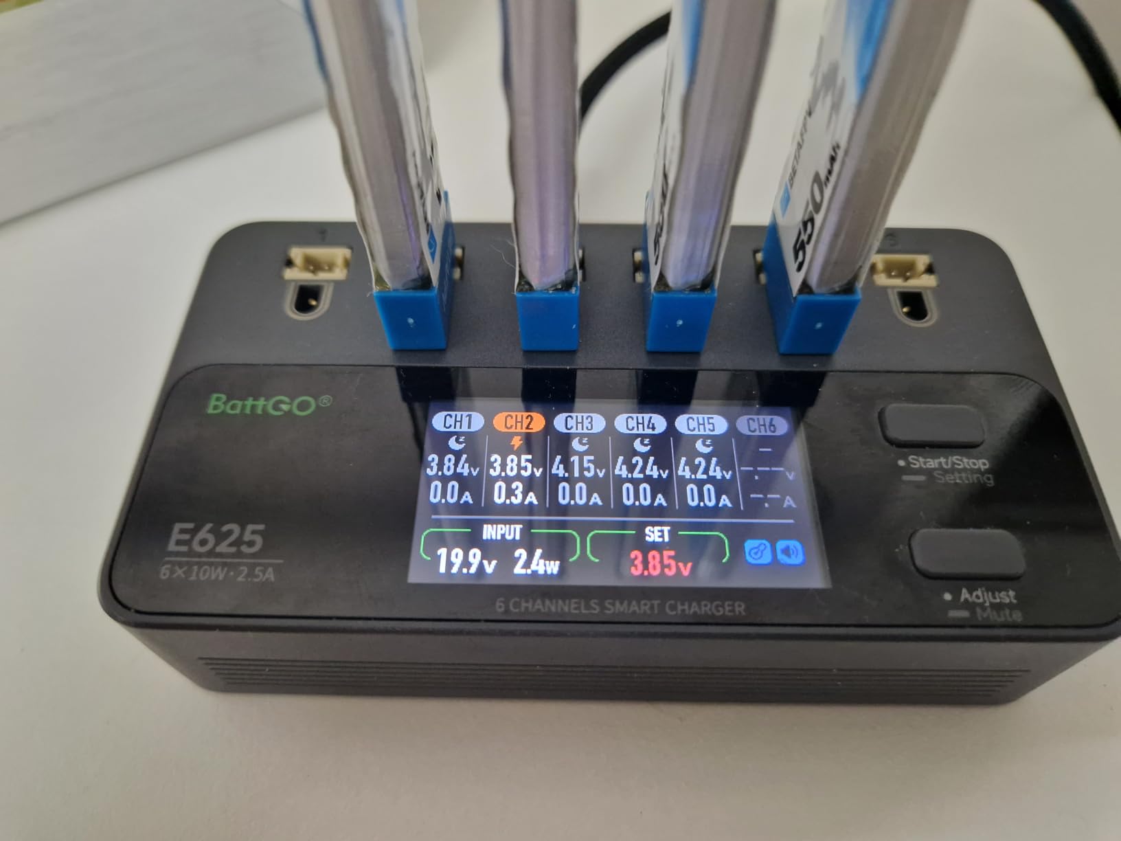 ISDT E625 6-Kanal LiPo Ladegerät 1S USB-C