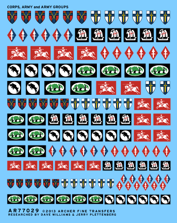 Archer AFT UK Army Group Decals 1/35 WWII
