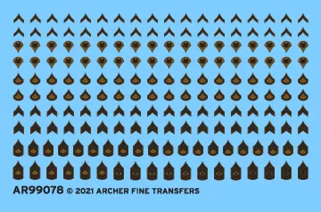 Archer Uniform Patches US Army Vietnam Rangabzeichen Decals 1/35