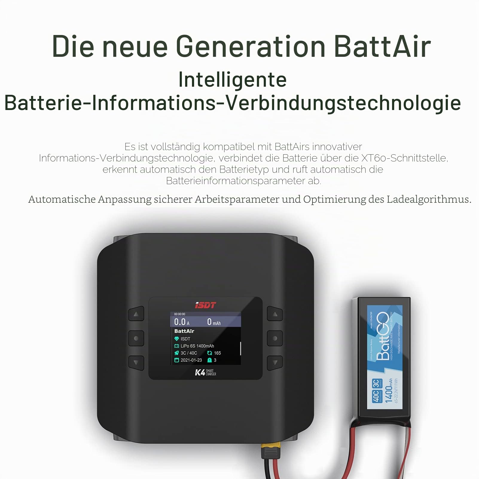 ISDT K4 AC DC Ladegerät 400W LiPo 1-8S Balance