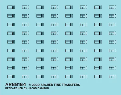 Archer Surface Details RPO/BEM Kartenhalter Decals HO 70 Stück