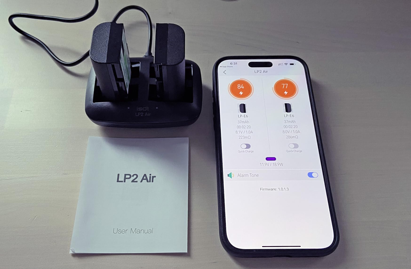 ISDT LP2 AIR Kamera Akku Ladegerät Dual LP-E6 USB-C