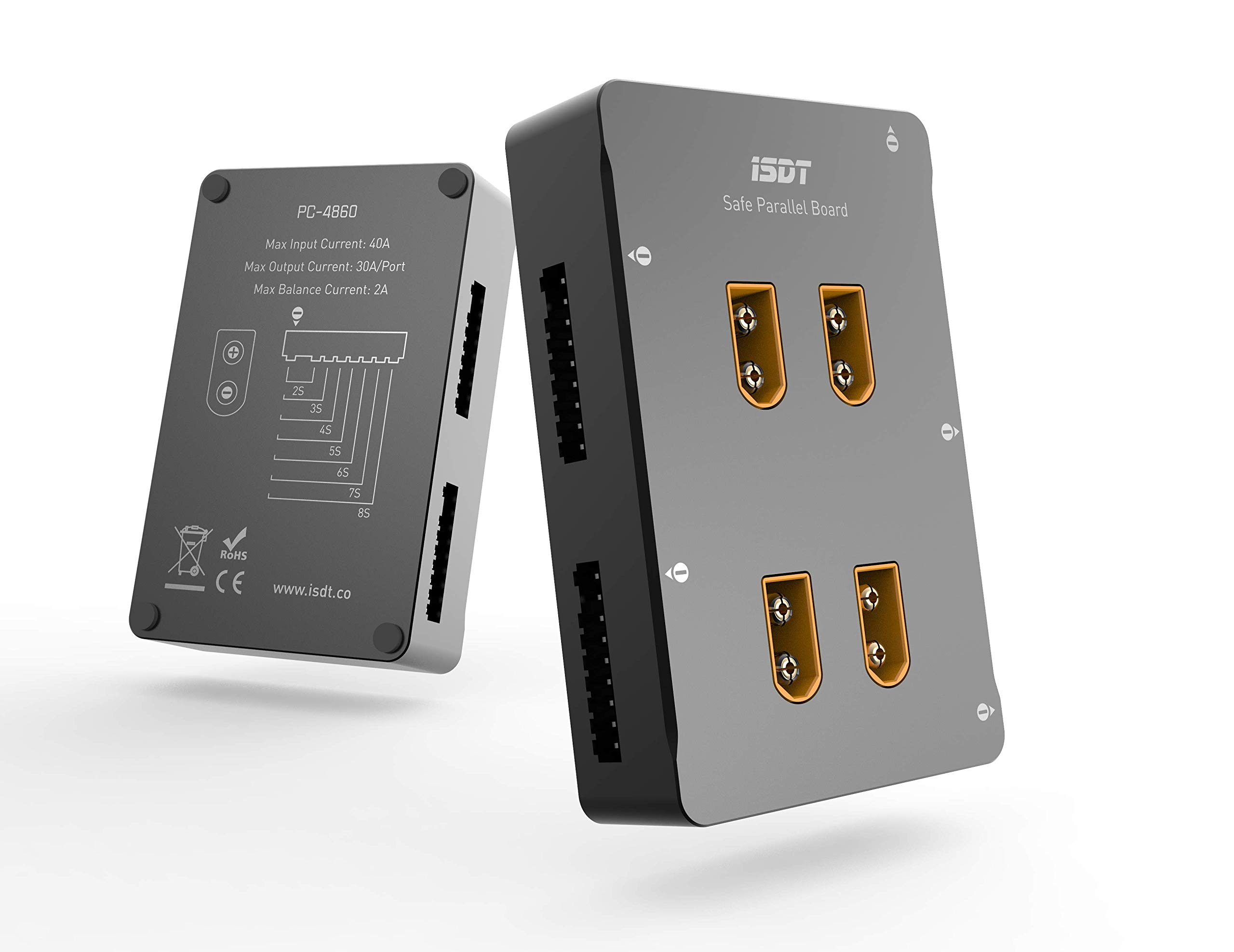 ISDT PC-4860 Parallel-Ladegerät 1-8S XT60 4-fach Alu