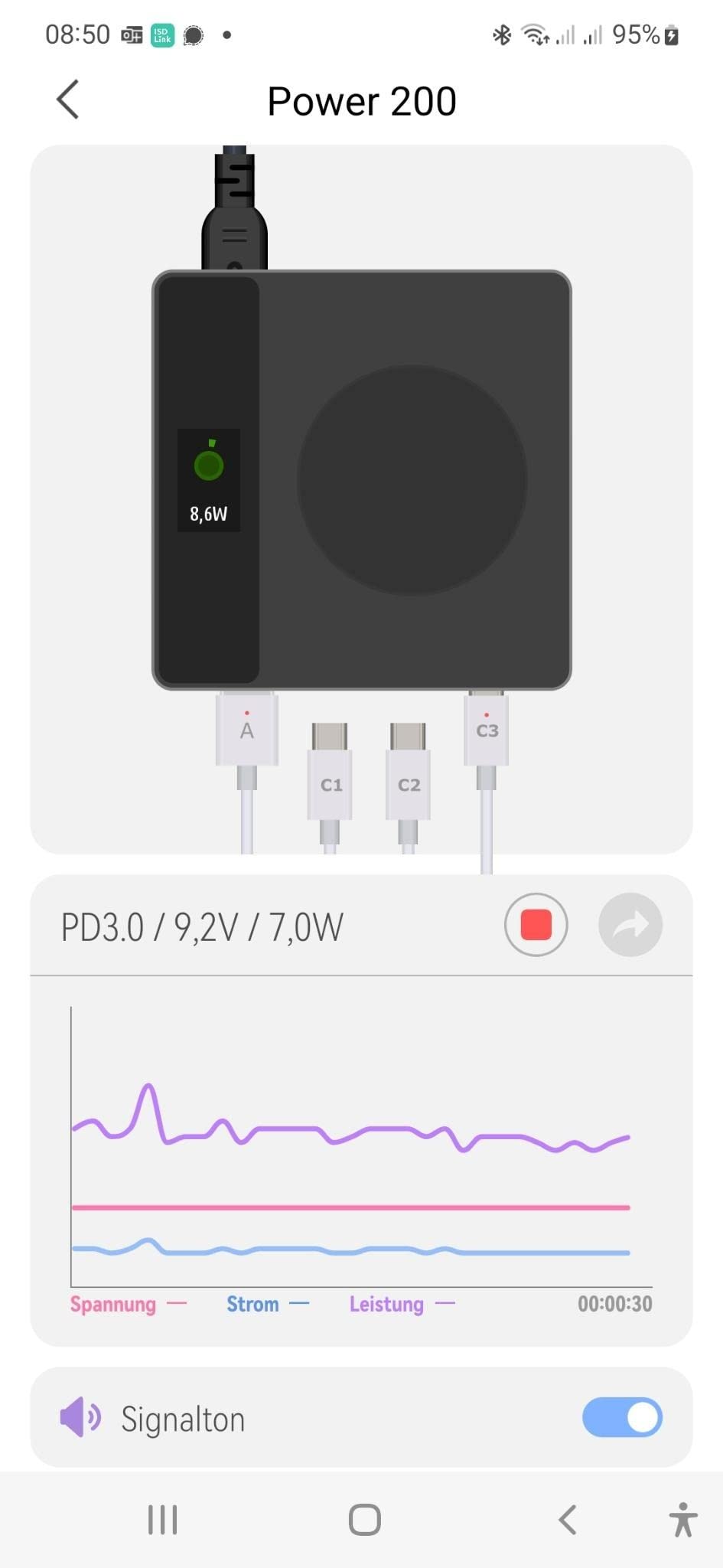 ISDT Power 200 Netzteil 200W USB-C Tisch Wireless