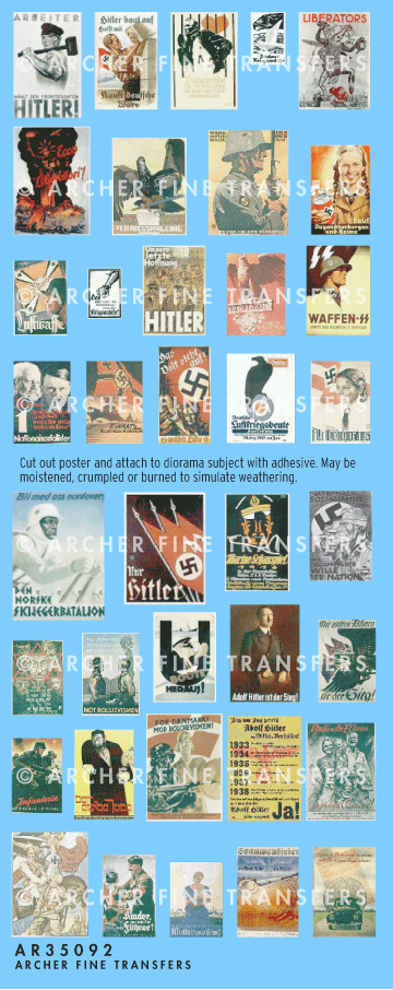 Archer Miscellaneous Propaganda Poster 1/35 38 Stück