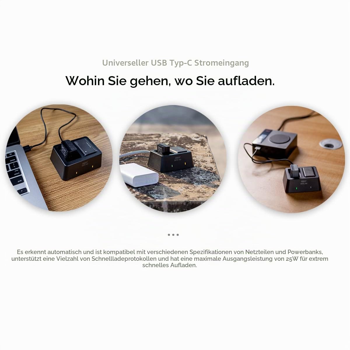 ISDT NP2 Air Kamera Akkuladegerät NP-FZ100 USB-C