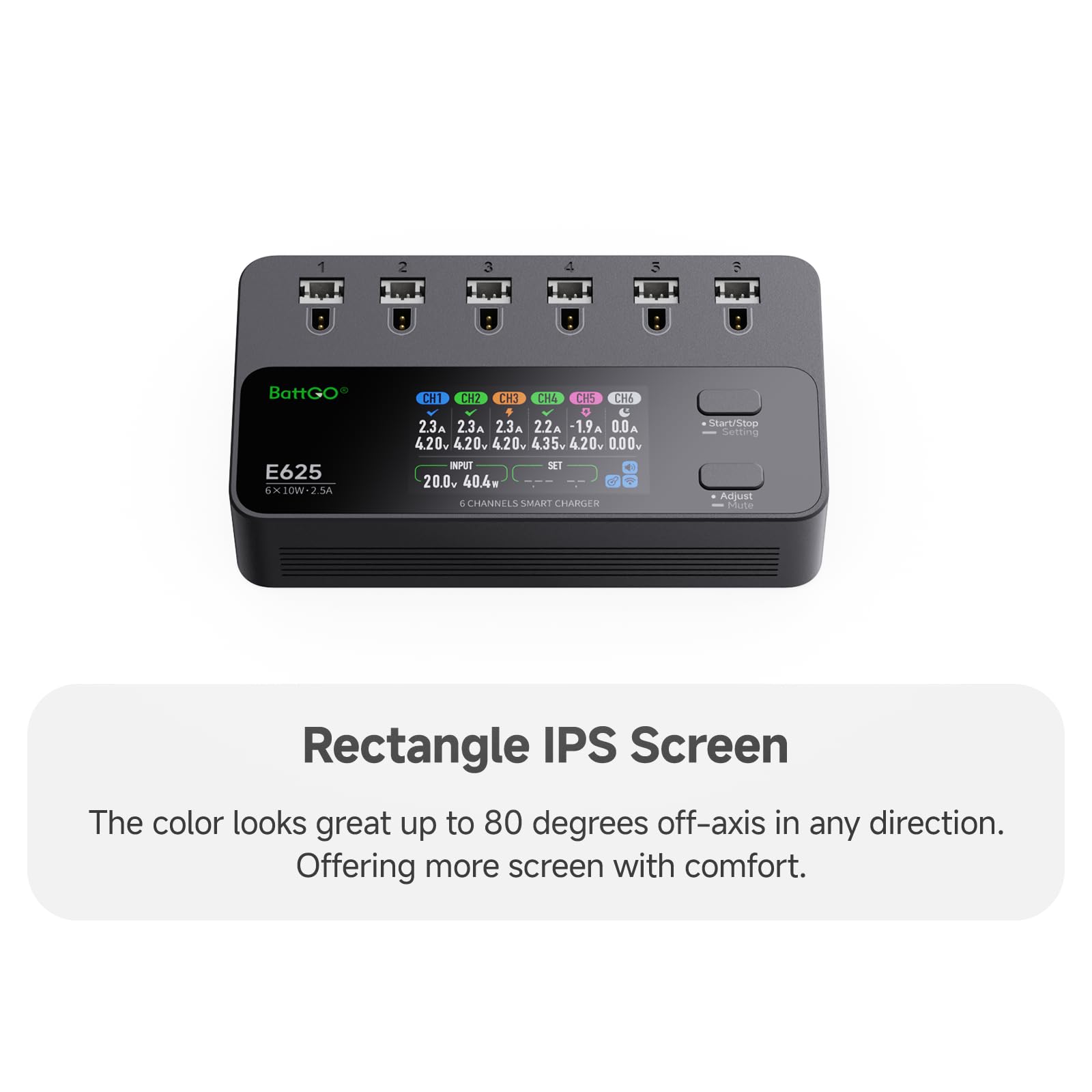 ISDT E625 6-Kanal LiPo Ladegerät 1S USB-C