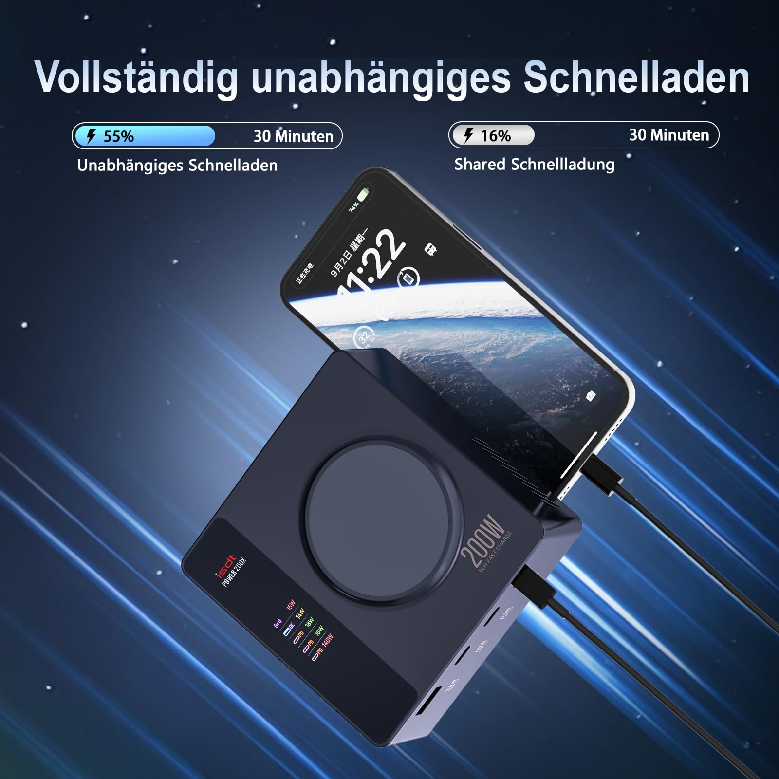 ISDT Power 200H Desktop Ladegerät 200W USB-C PD 3.1