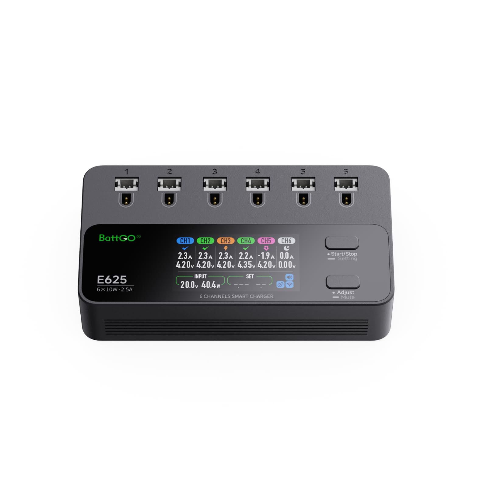 ISDT E625 6-Kanal LiPo Ladegerät 1S USB-C