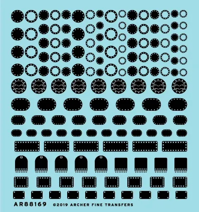 Archer Surface Details Access Panels Decals 1/24 148 Stück