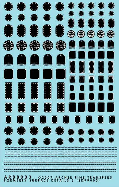 Archer Aircraft Wartungsklappen Decals 1/32 1/48