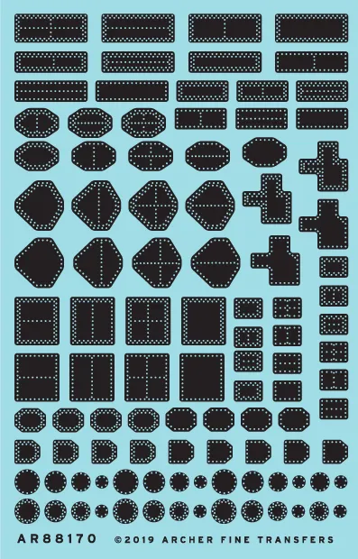 Archer Surface Details Reparaturbleche Nieten versenkt 105