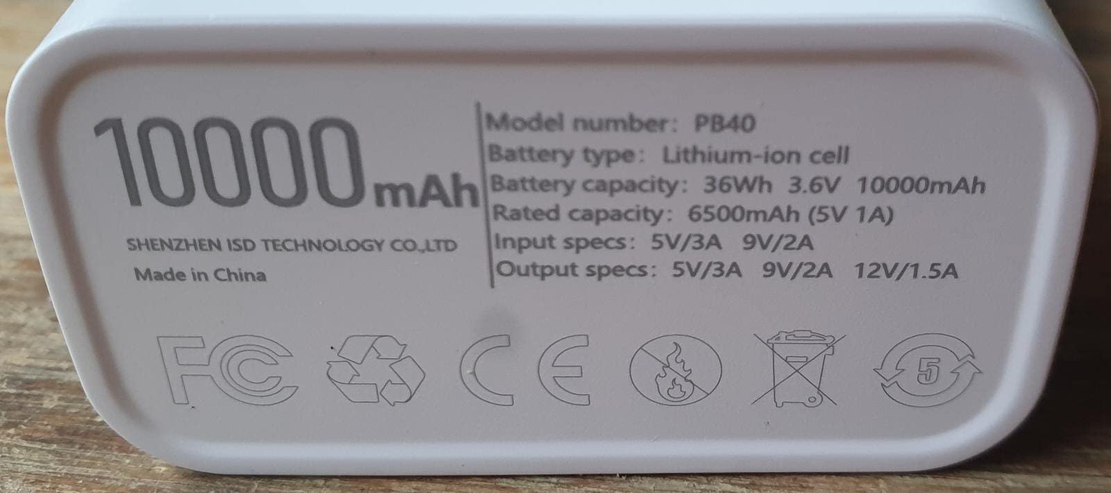 ISDT PB40 Mobile Power Powerbank 10000mAh 36W USB-C PD
