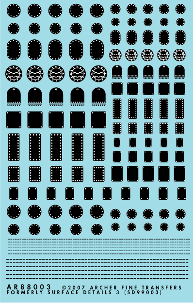 Archer Aircraft Wartungsklappen Decals 1/32 1/48