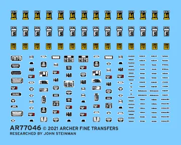Archer AFT Decals German Fire Extinguisher Placards Abziehbilder 1/35