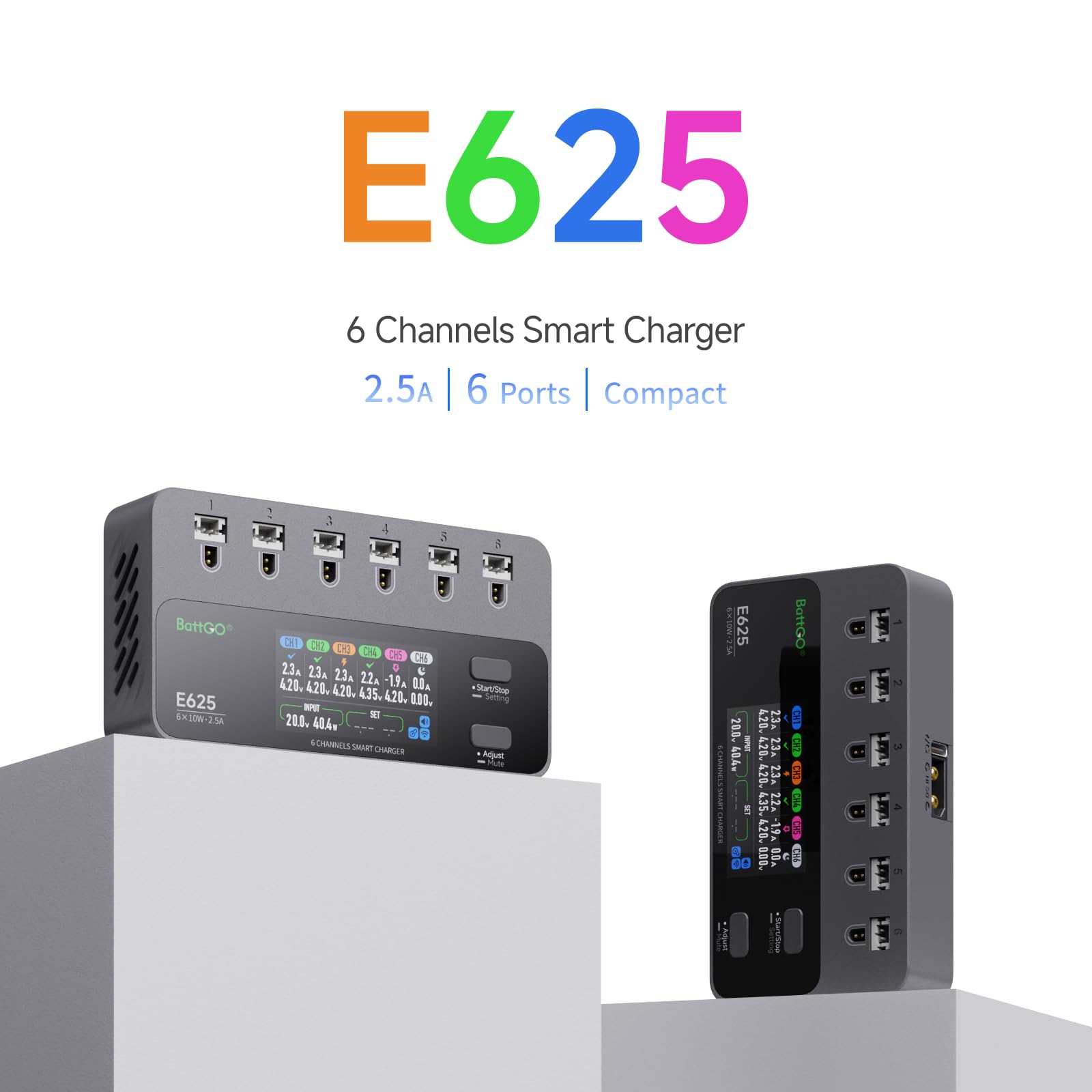ISDT E625 6-Kanal LiPo Ladegerät 1S USB-C