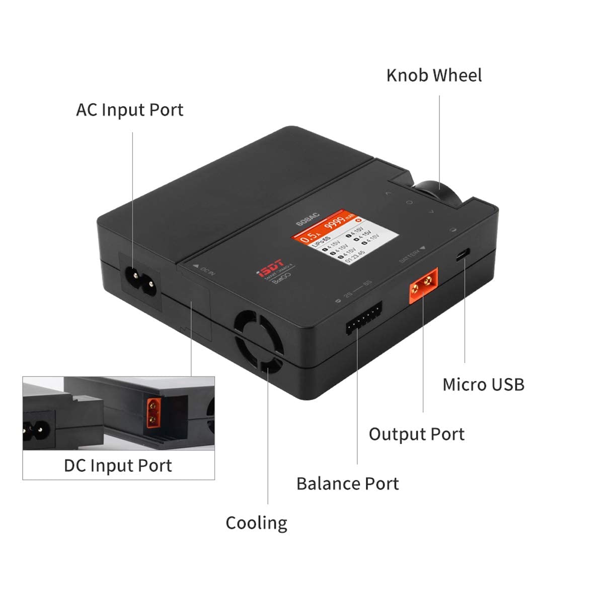 ISDT 608AC LiPo Ladegerät AC/DC 1-6S mit Balancer