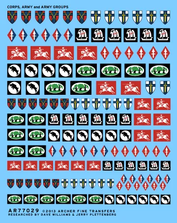 Archer AFT UK Army Group Decals 1/35 WWII