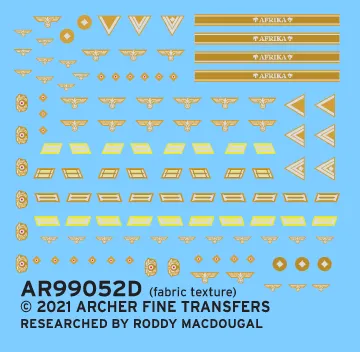 Archer Uniform Patches DAK Aufklärung Abziehbilder 1/35