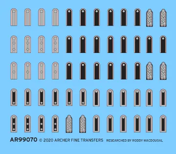 Archer Uniform Patches Schulterklappen SS 1/16 Panzer rosa