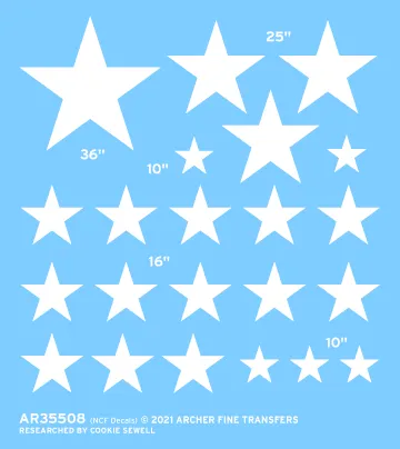 Archer U.S. Armor Nationalinsignien M8 M3A1 Decal 1/35