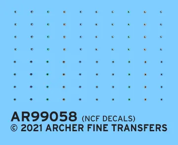 Archer Eyeball Iris Decals 1/24 Figuren 80 Stück