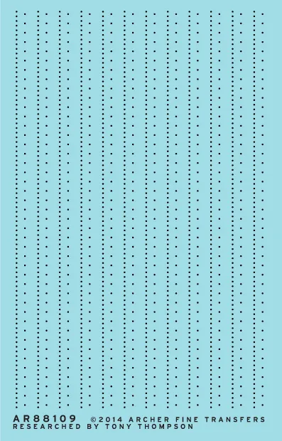 Archer Surface Details Boxcar Nieten Decals S versetzte Reihe