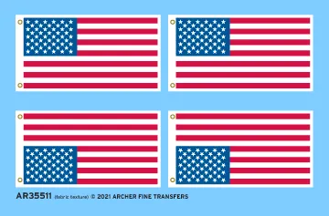 Archer Flags US 50-Star Flaggen 1/35 Stoffstruktur