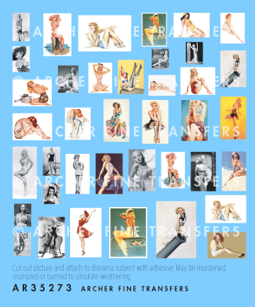 Archer Miscellaneous Classic Pin-ups Poster 1/35 30 Stk