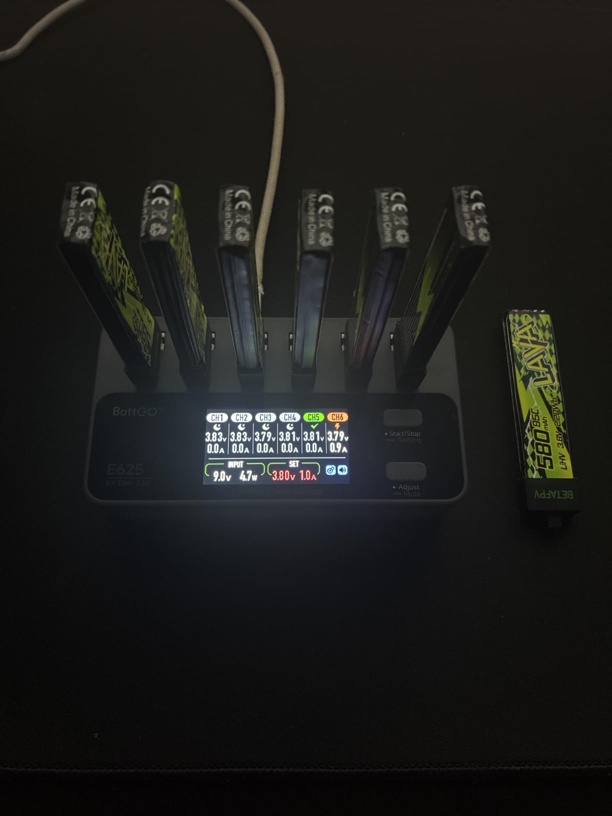 ISDT E625 6-Kanal LiPo Ladegerät 1S USB-C