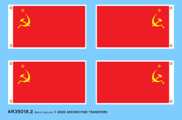 Archer Flags Soviet Flags Flaggen 1/35 Stoffstruktur
