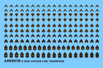 Archer Uniform Patches US Army Vietnam Rangabzeichen Decals 1/35