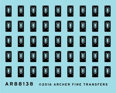 Archer Surface Details EMD Latches Oberflächendecals Spur 0