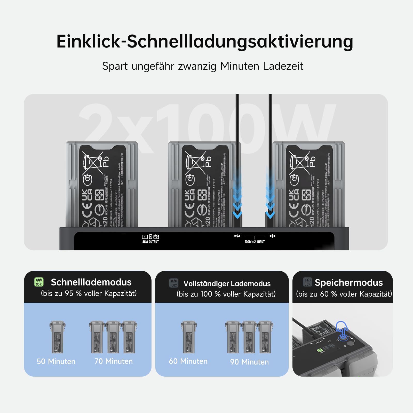 ISDT MA331 Drohnen Ladegerät DJI Air 3S 3-Kanal 200W