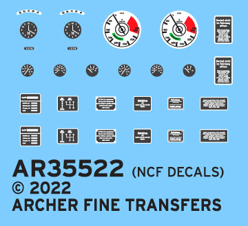 Archer German Armor Sd.Kfz.9 Famo Instrumente Decals 1/35